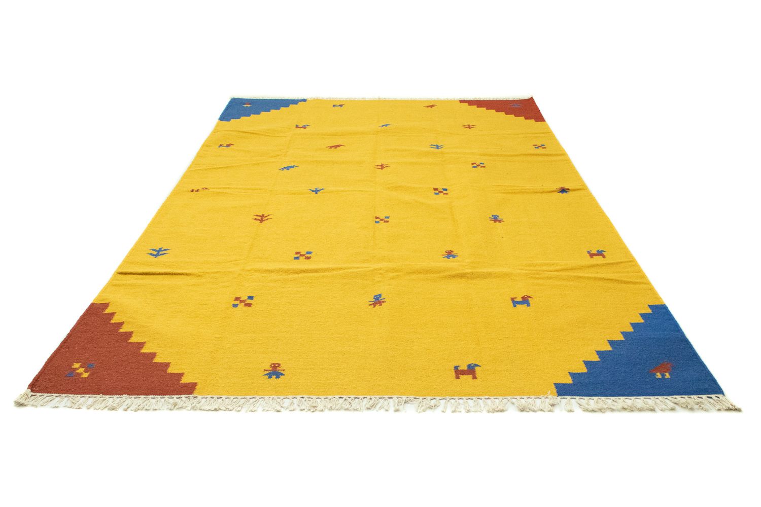 Kelim Teppich - Trendy 300 x 200 cm - gelb