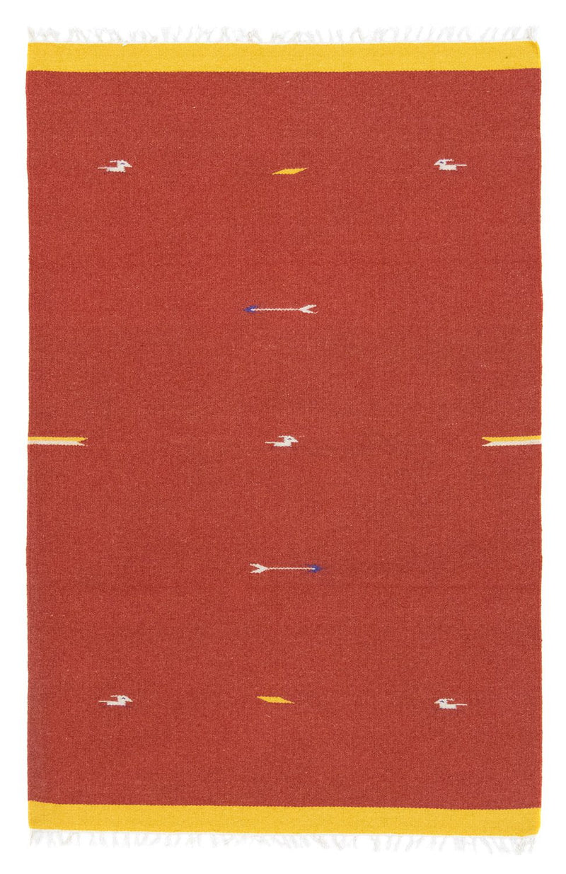 Kelim Teppich - Trendy 180 x 120 cm - rot
