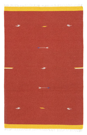 Kelim Teppich - Trendy 180 x 120 cm - rot