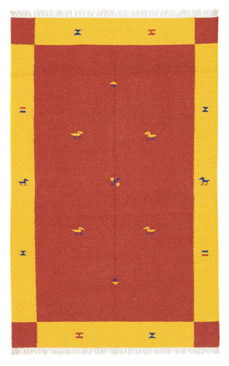 Kelim Teppich - Trendy 180 x 120 cm - rot