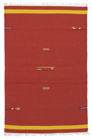 Kelim Teppich - Trendy 180 x 120 cm - rot