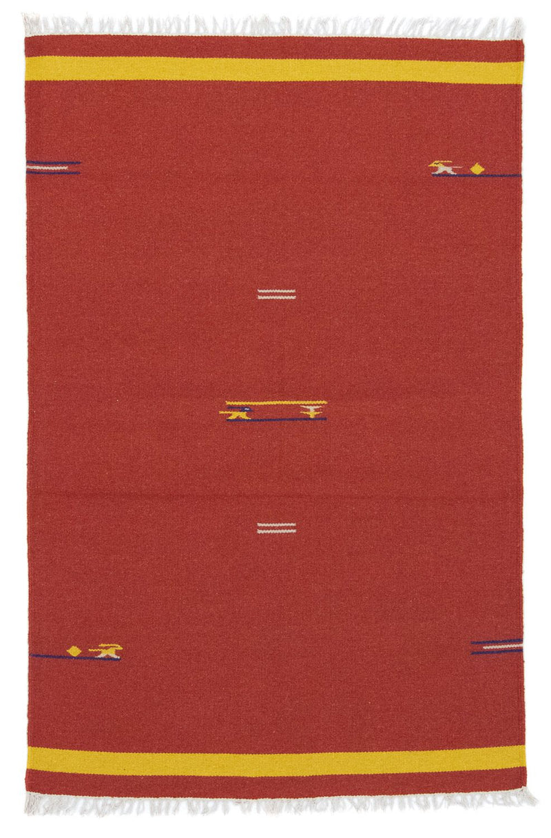 Kelim Teppich - Trendy 180 x 120 cm - rot