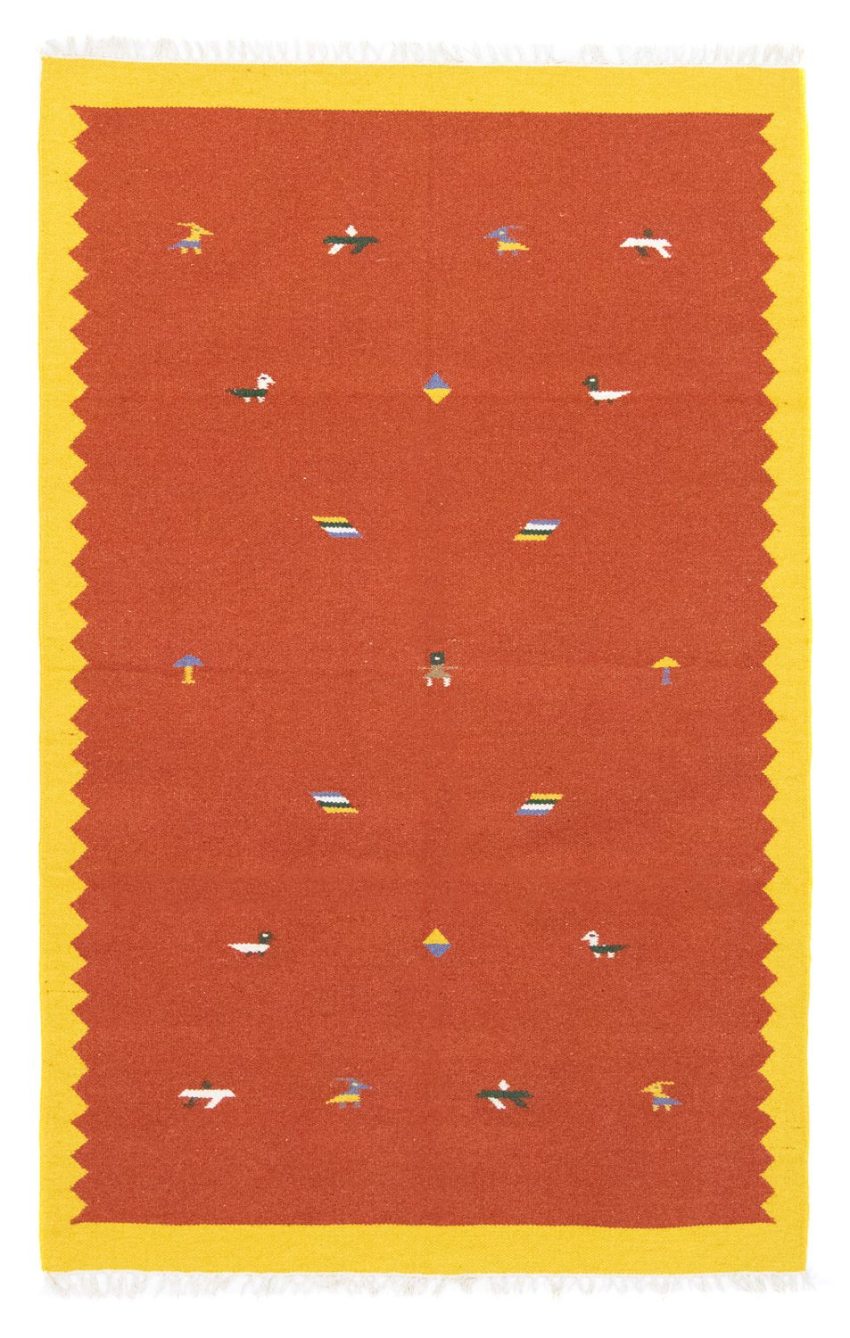 Kelim Teppich - Trendy 180 x 120 cm - orange