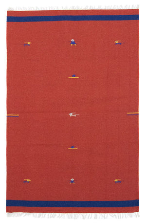 Kelim Teppich - Trendy 180 x 120 cm - rot