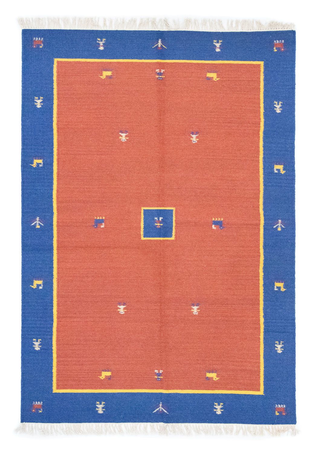 Kelim Teppich - Trendy 200 x 140 cm - orange