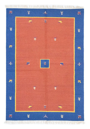 Kelim Teppich - Trendy 200 x 140 cm - orange