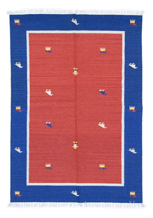 Kelim Teppich - Trendy 200 x 140 cm - rot