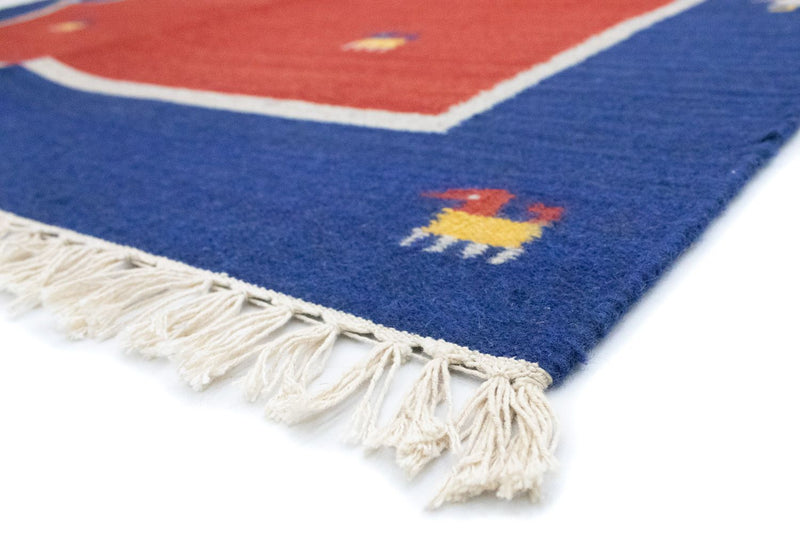 Kelim Teppich - Trendy 200 x 140 cm - rot