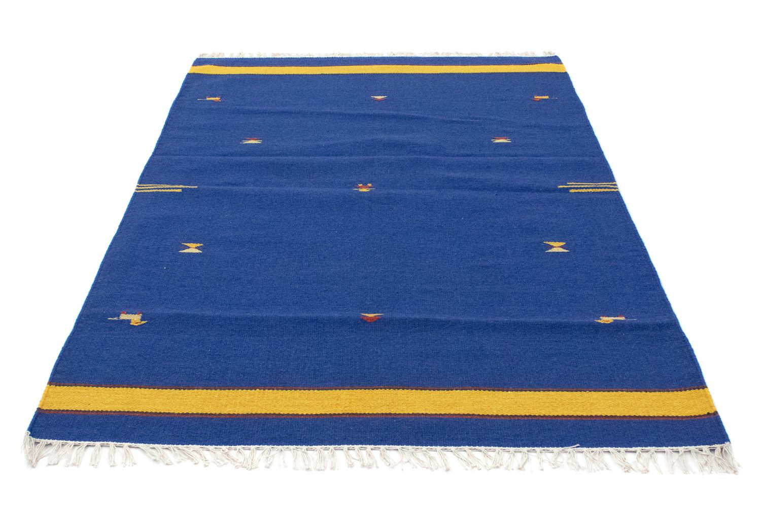 Kelim Teppich - Trendy 180 x 120 cm - blau