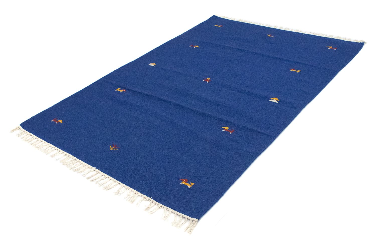 Kelim Teppich - Trendy 180 x 120 cm - blau