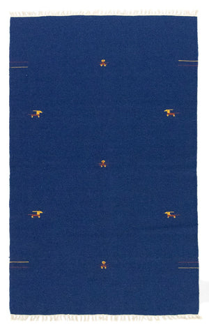 Kelim Teppich - Trendy 180 x 120 cm - blau
