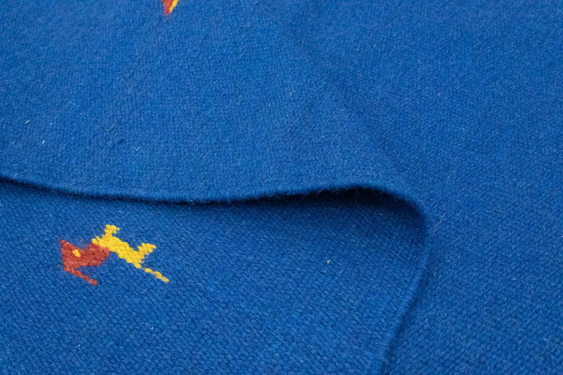 Kelim Teppich - Trendy 180 x 120 cm - blau