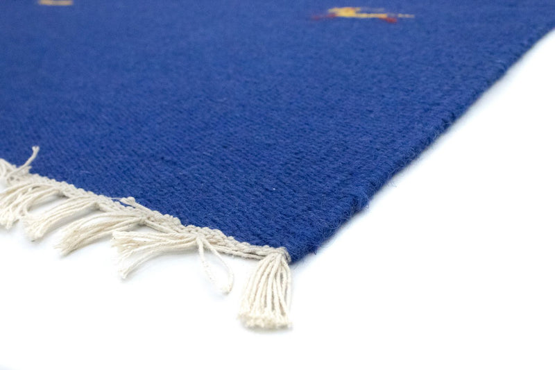 Kelim Teppich - Trendy 180 x 120 cm - blau