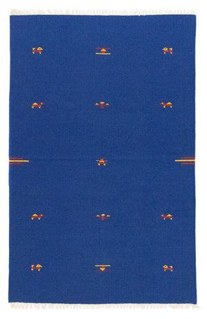 Kelim Teppich - Trendy 180 x 120 cm - blau