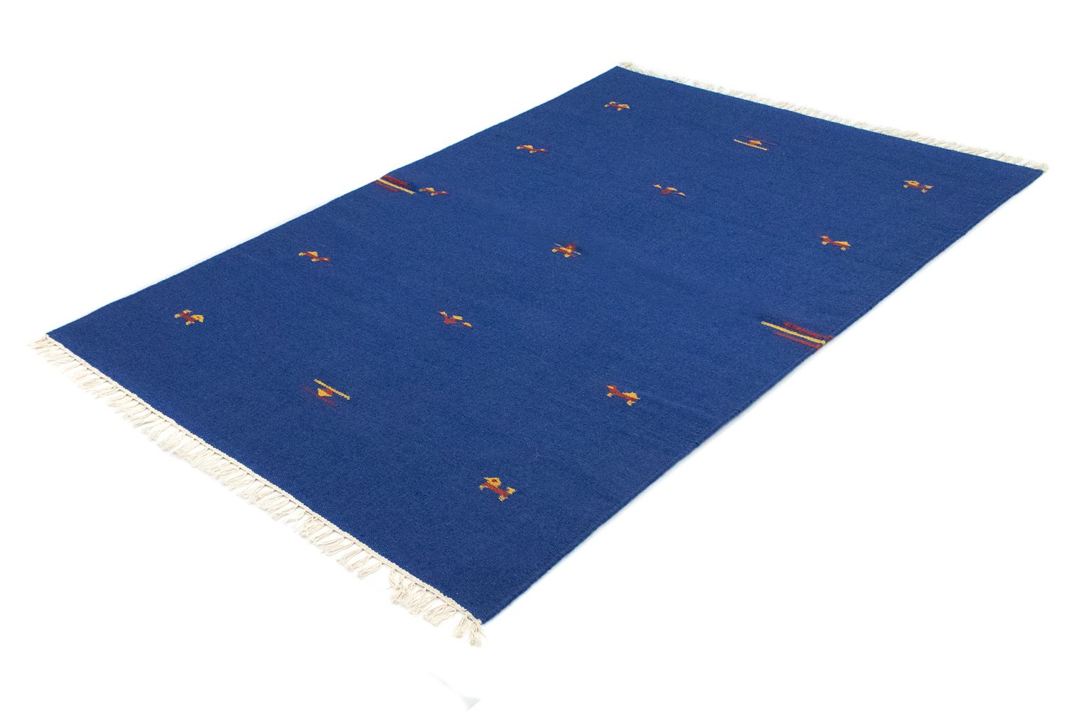 Kelim Teppich - Trendy 180 x 120 cm - blau