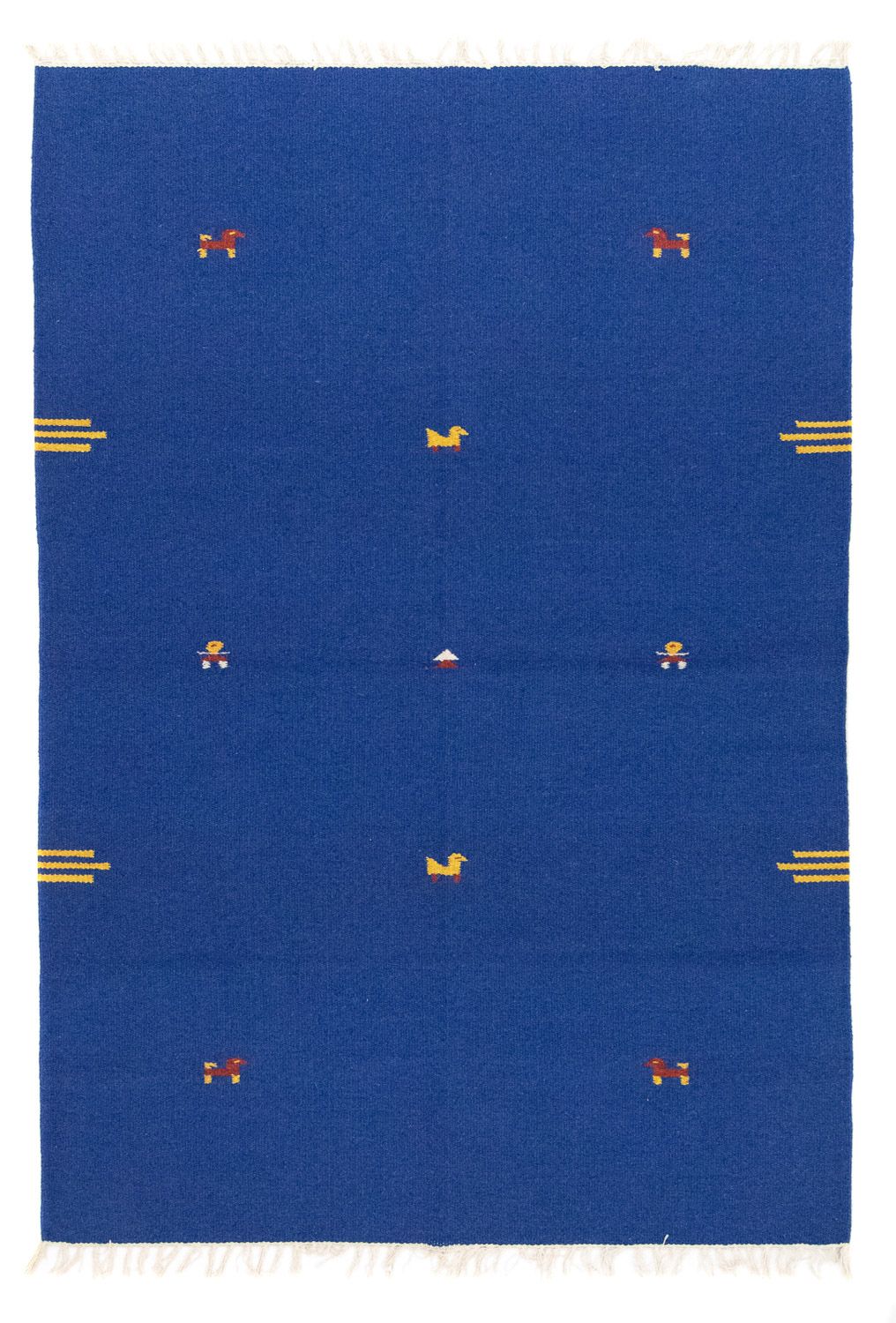 Kelim Teppich - Trendy 180 x 120 cm - blau