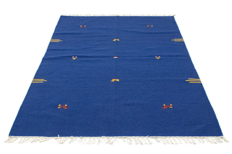 Kelim Teppich - Trendy 180 x 120 cm - blau