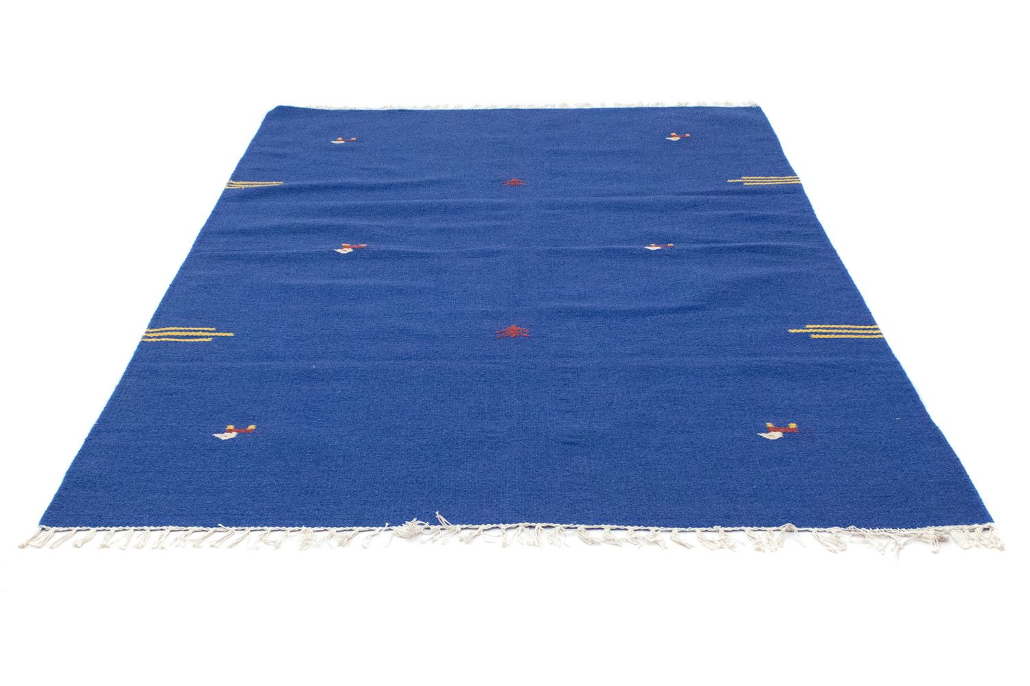 Kelim Teppich - Trendy 180 x 120 cm - blau