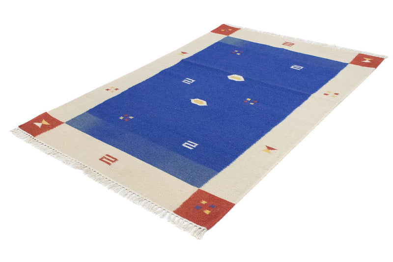 Kelim Teppich - Trendy 180 x 120 cm - blau