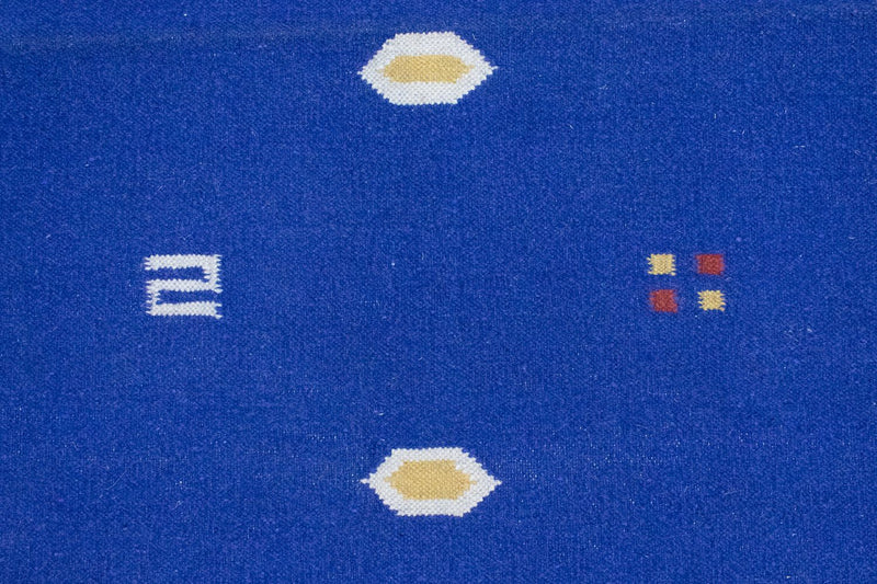 Kelim Teppich - Trendy 180 x 120 cm - blau