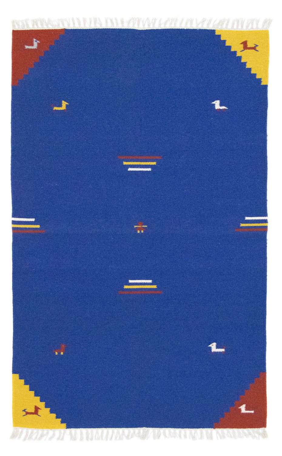 Kelim Teppich - Trendy 180 x 120 cm - blau