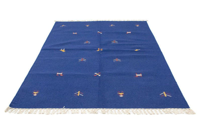 Kelim Teppich - Trendy 200 x 140 cm - blau