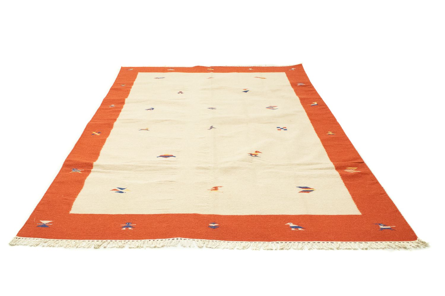 Kelim Teppich - Trendy 300 x 200 cm - beige
