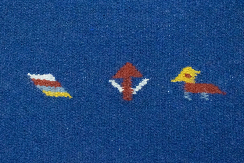 Kelim Teppich - Trendy 180 x 120 cm - blau