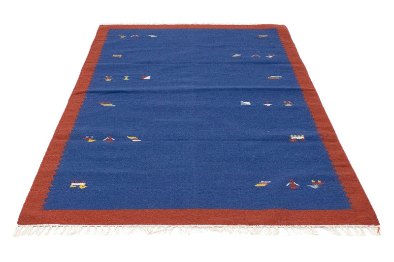 Kelim Teppich - Trendy 180 x 120 cm - blau