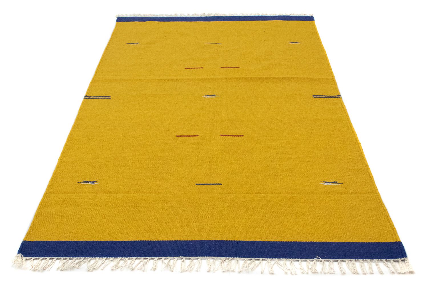 Kelim Teppich - Trendy 180 x 120 cm - gelb