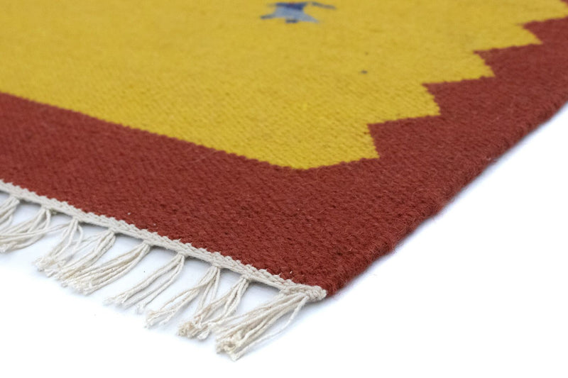 Kelim Teppich - Trendy 180 x 120 cm - gelb