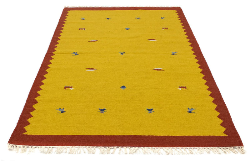 Kelim Teppich - Trendy 180 x 120 cm - gelb
