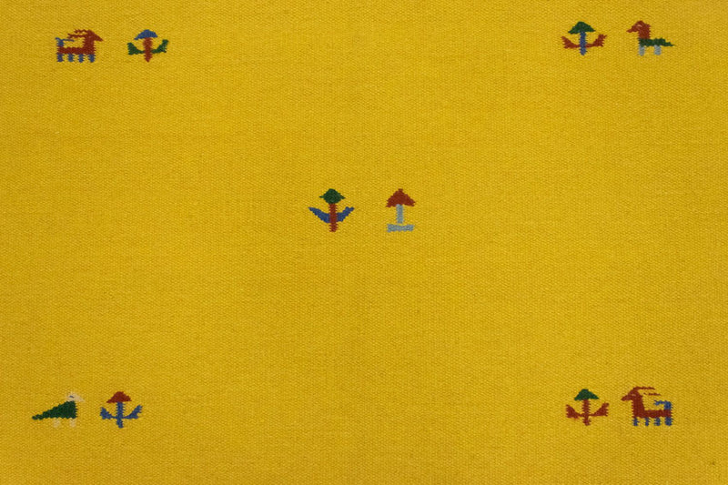 Kelim Teppich - Trendy 180 x 120 cm - gelb