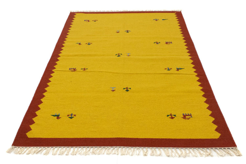 Kelim Teppich - Trendy 180 x 120 cm - gelb