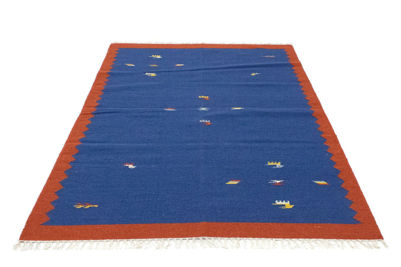 Kelim Teppich - Trendy 180 x 120 cm - blau