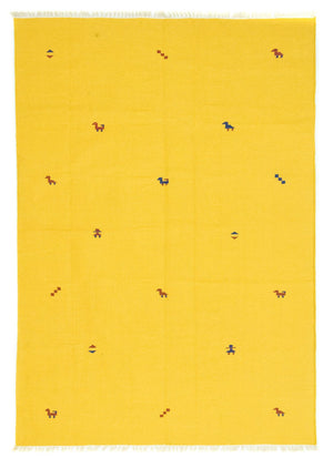 Kelim Teppich - Trendy 300 x 200 cm - gelb
