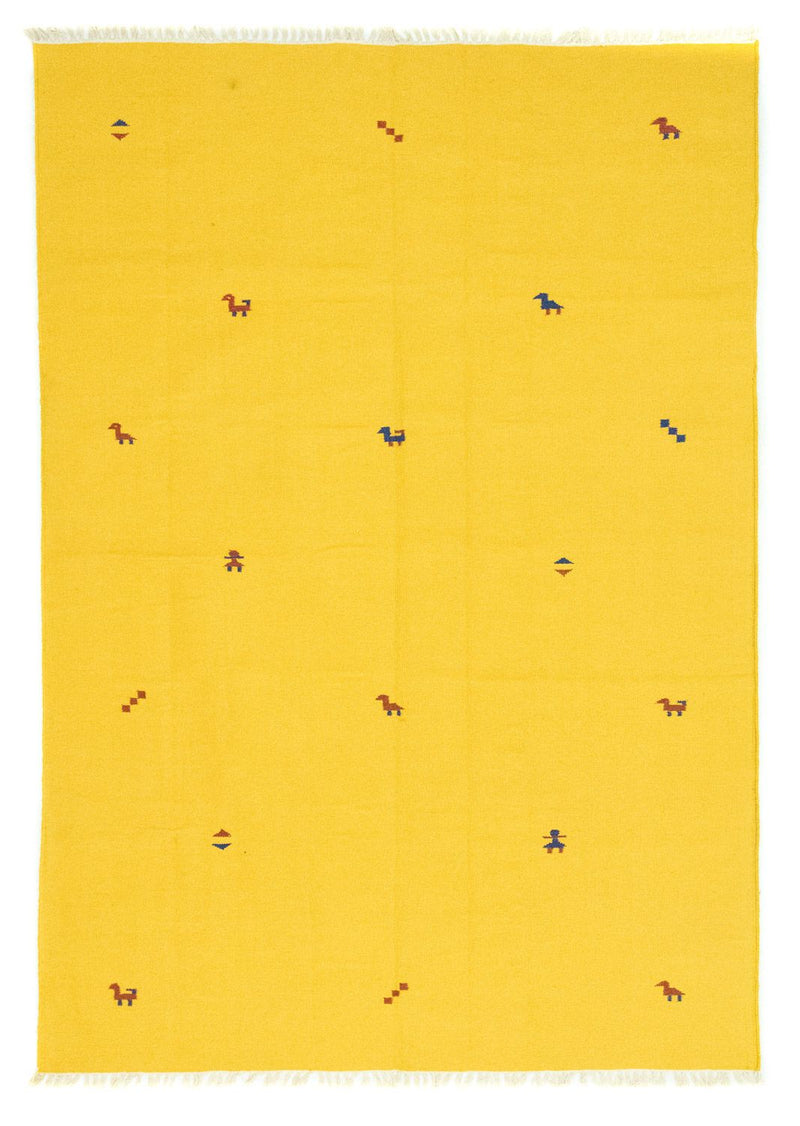 Kelim Teppich - Trendy 300 x 200 cm - gelb