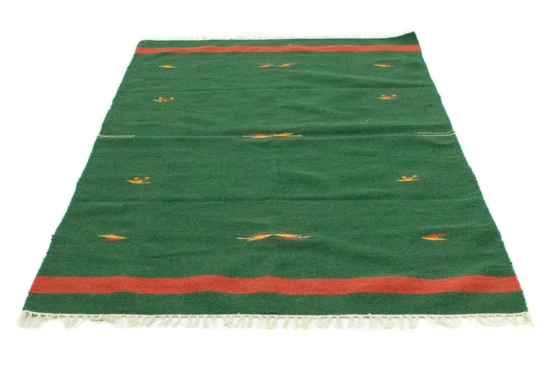 Kelim Teppich - Trendy 180 x 120 cm - dunkelgrün
