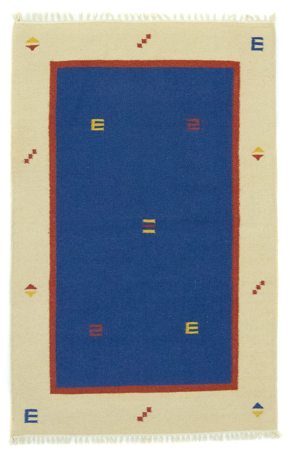Kelim Teppich - Trendy 180 x 120 cm - blau