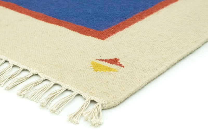 Kelim Teppich - Trendy 180 x 120 cm - blau