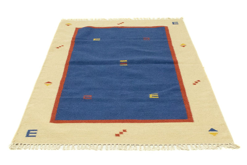 Kelim Teppich - Trendy 180 x 120 cm - blau