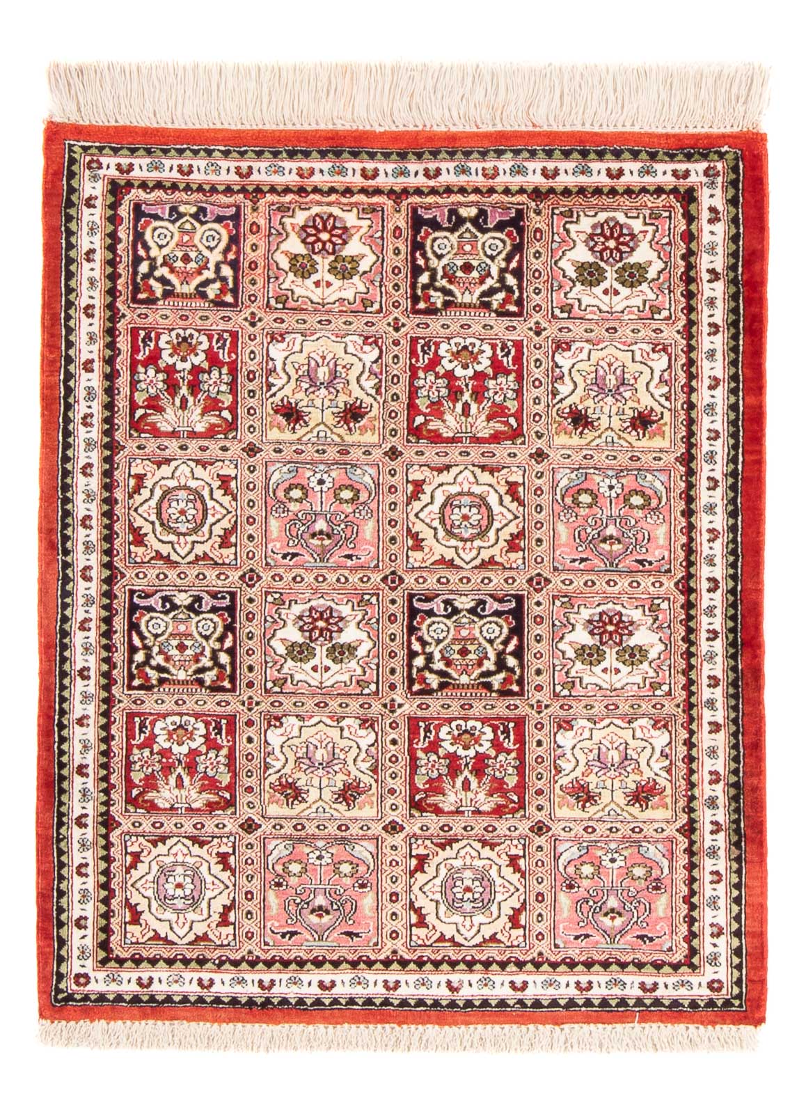 Seidenteppich - Ghom Seide - Premium - 71 x 58 cm - mehrfarbig