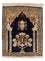 Seidenteppich - Ghom Seide - Premium - 72 x 57 cm - dunkelblau
