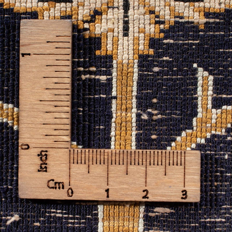 Seidenteppich - Ghom Seide - Premium - 72 x 57 cm - dunkelblau