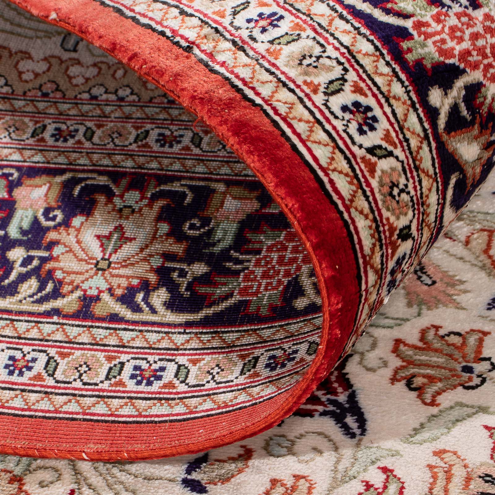 Seidenteppich - Ghom Seide - Premium - 119 x 77 cm - beige