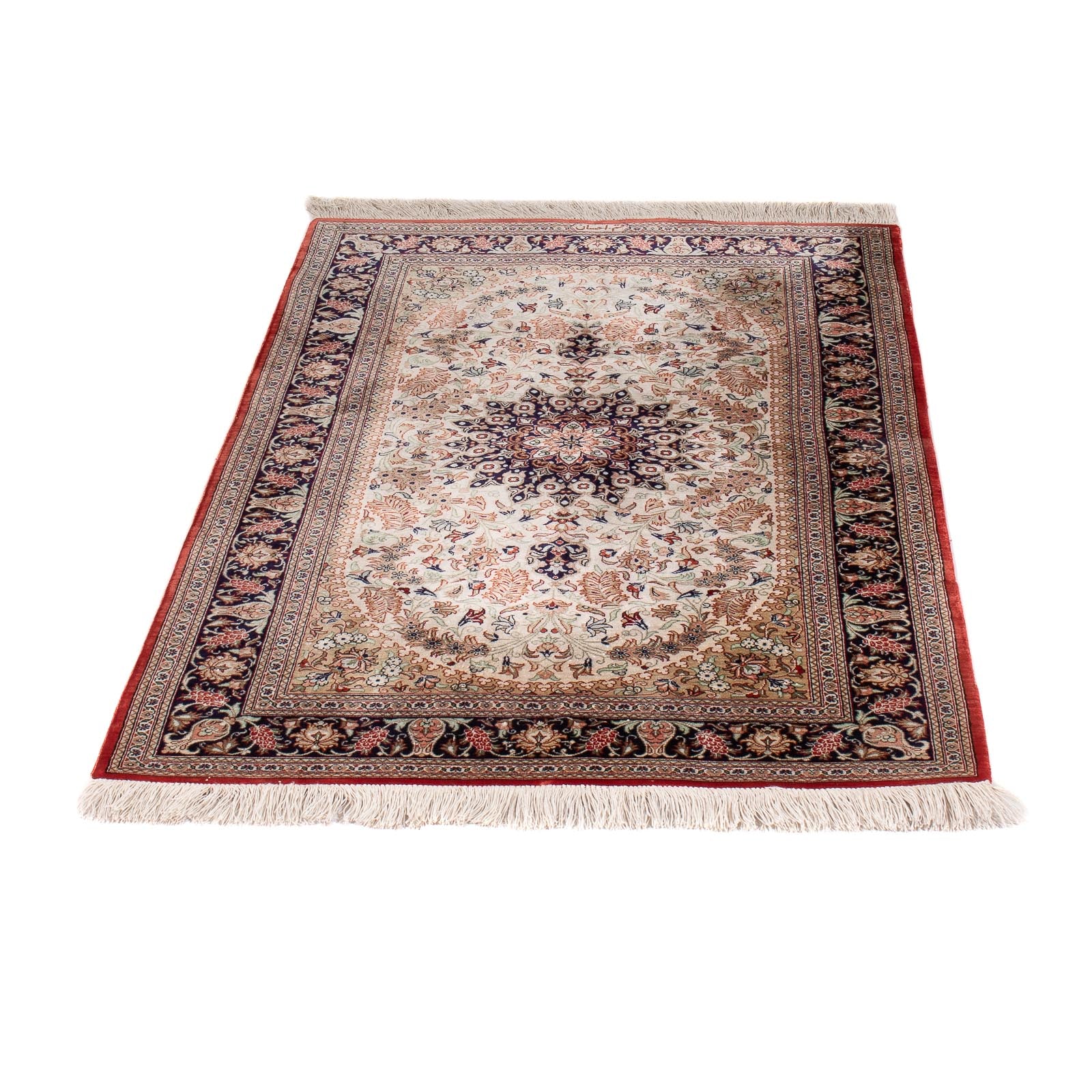 Seidenteppich - Ghom Seide - Premium - 119 x 77 cm - beige