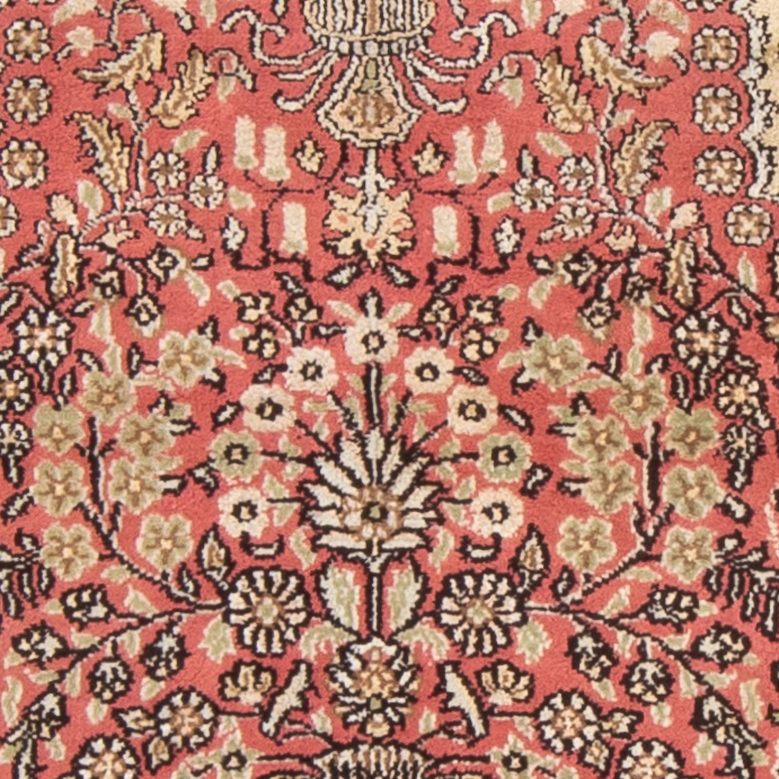 Seidenteppich - China Seide - 86 x 64 cm - rot
