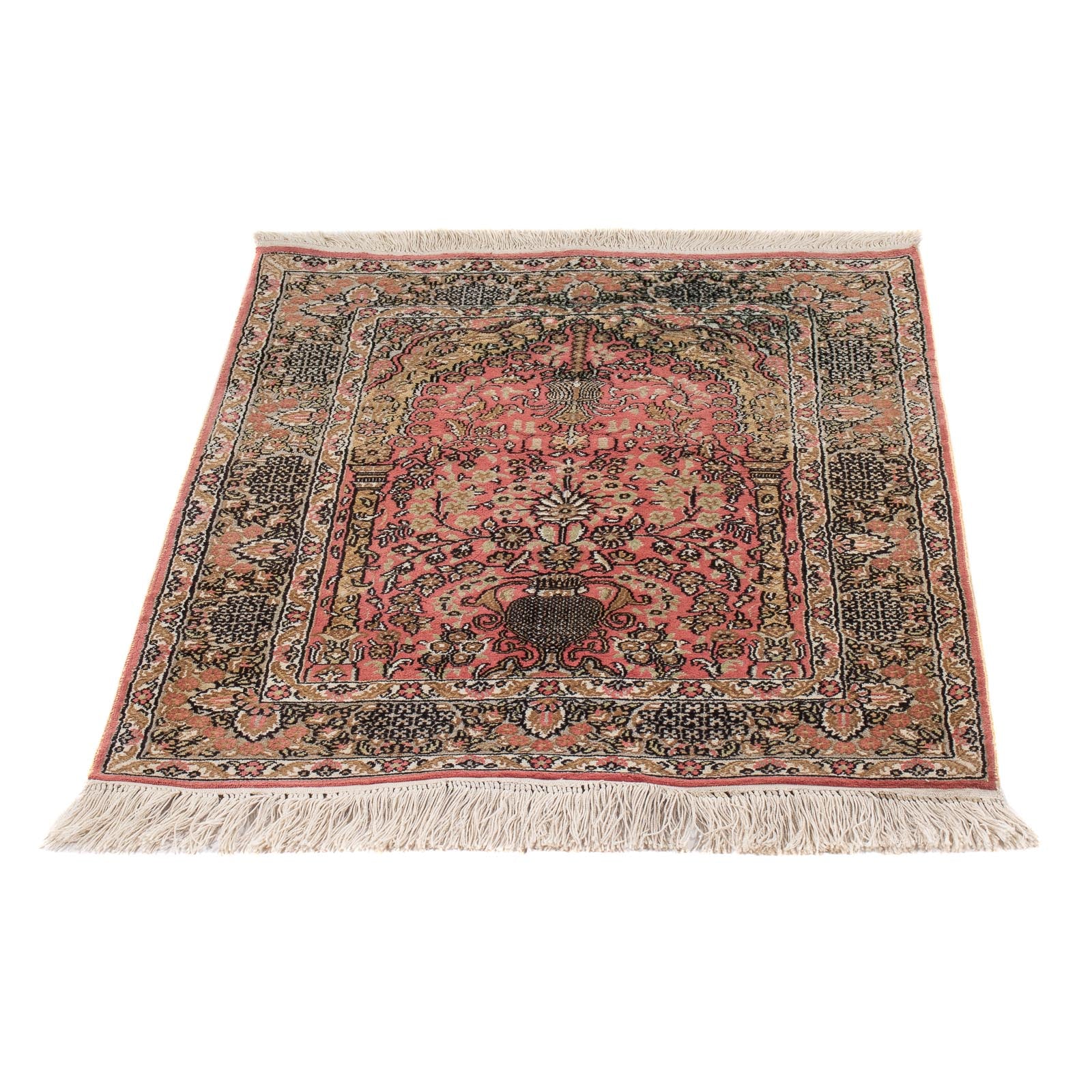 Seidenteppich - China Seide - 86 x 64 cm - rot