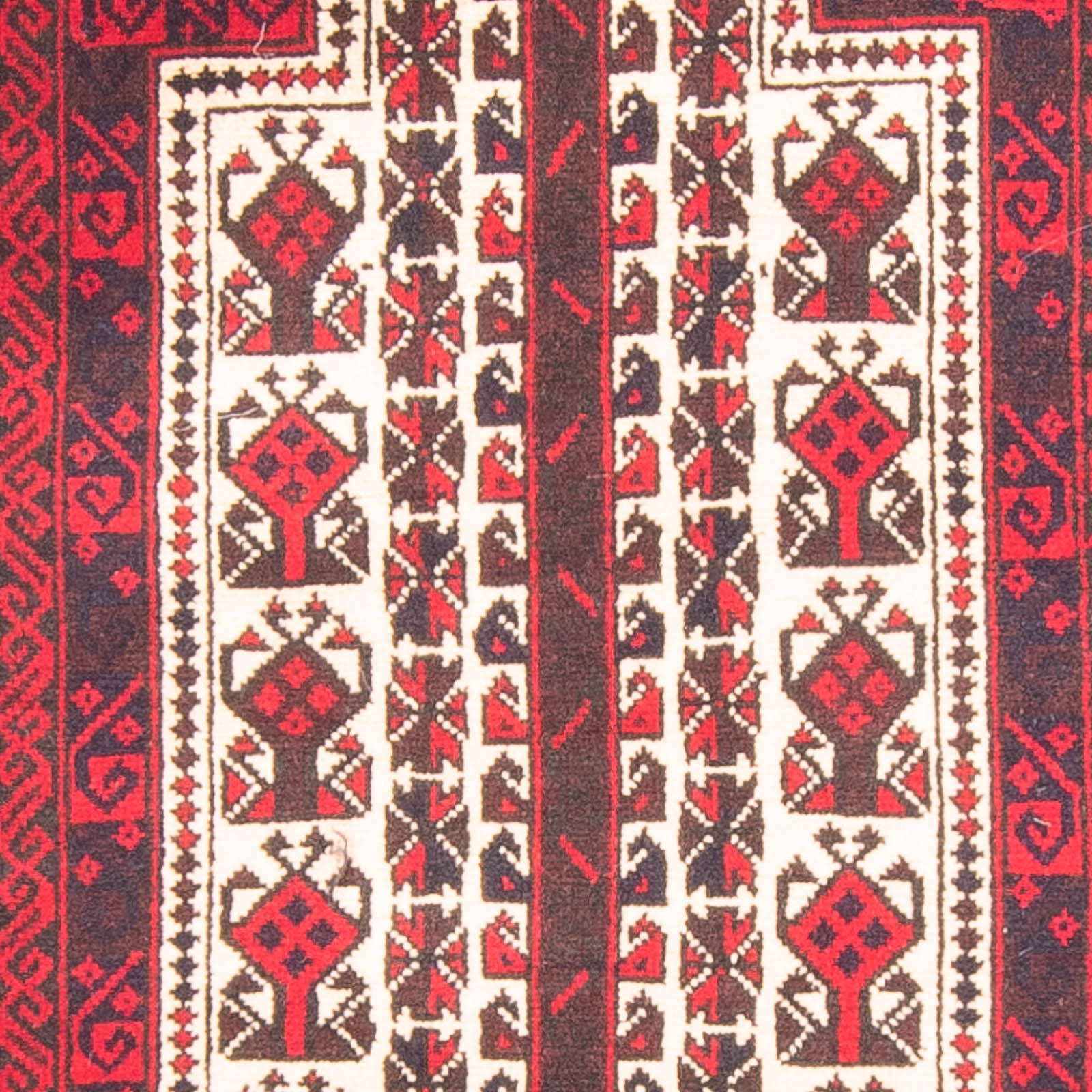 Belutsch Teppich - Gebetsteppich - 154 x 89 cm - beige