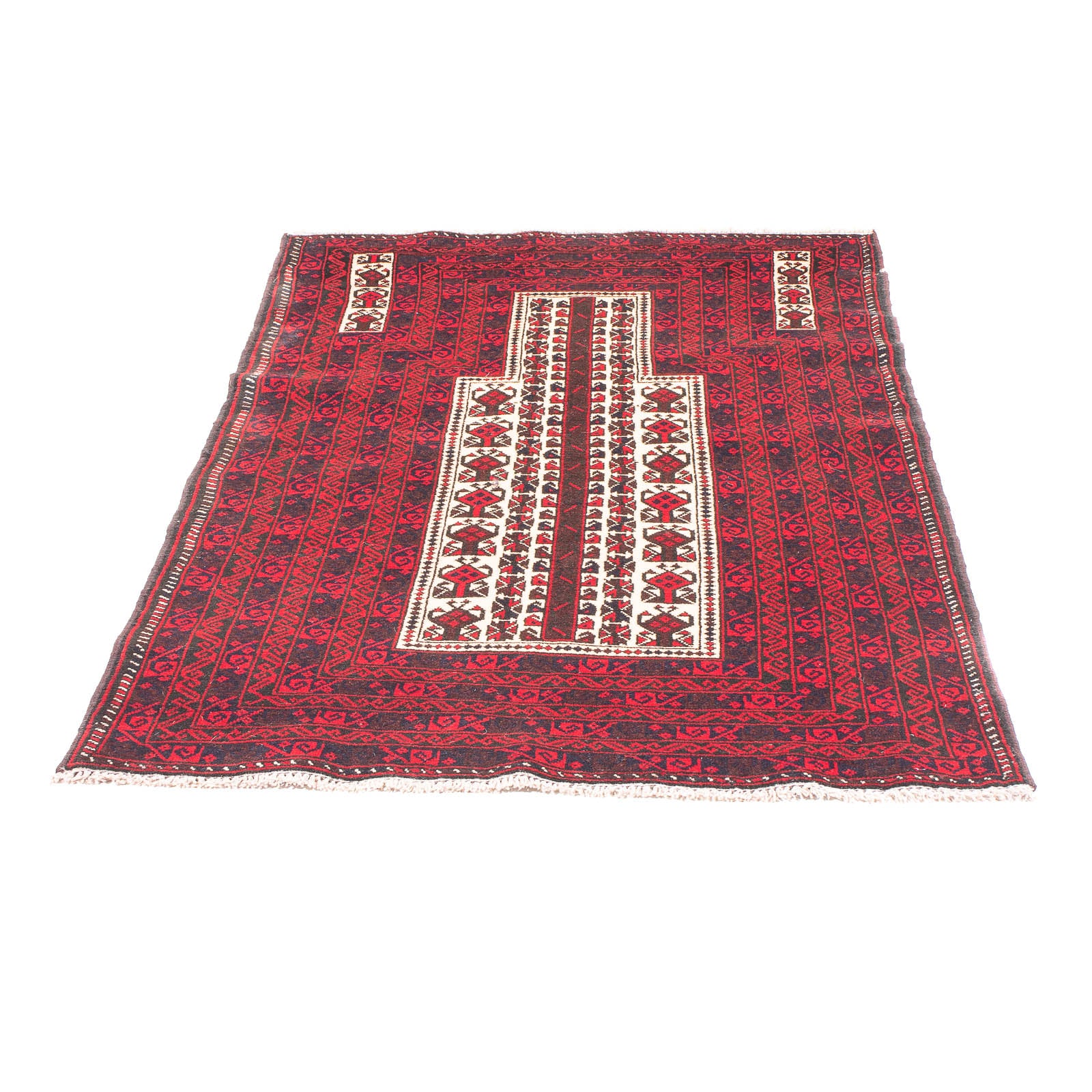 Belutsch Teppich - Gebetsteppich - 154 x 89 cm - beige